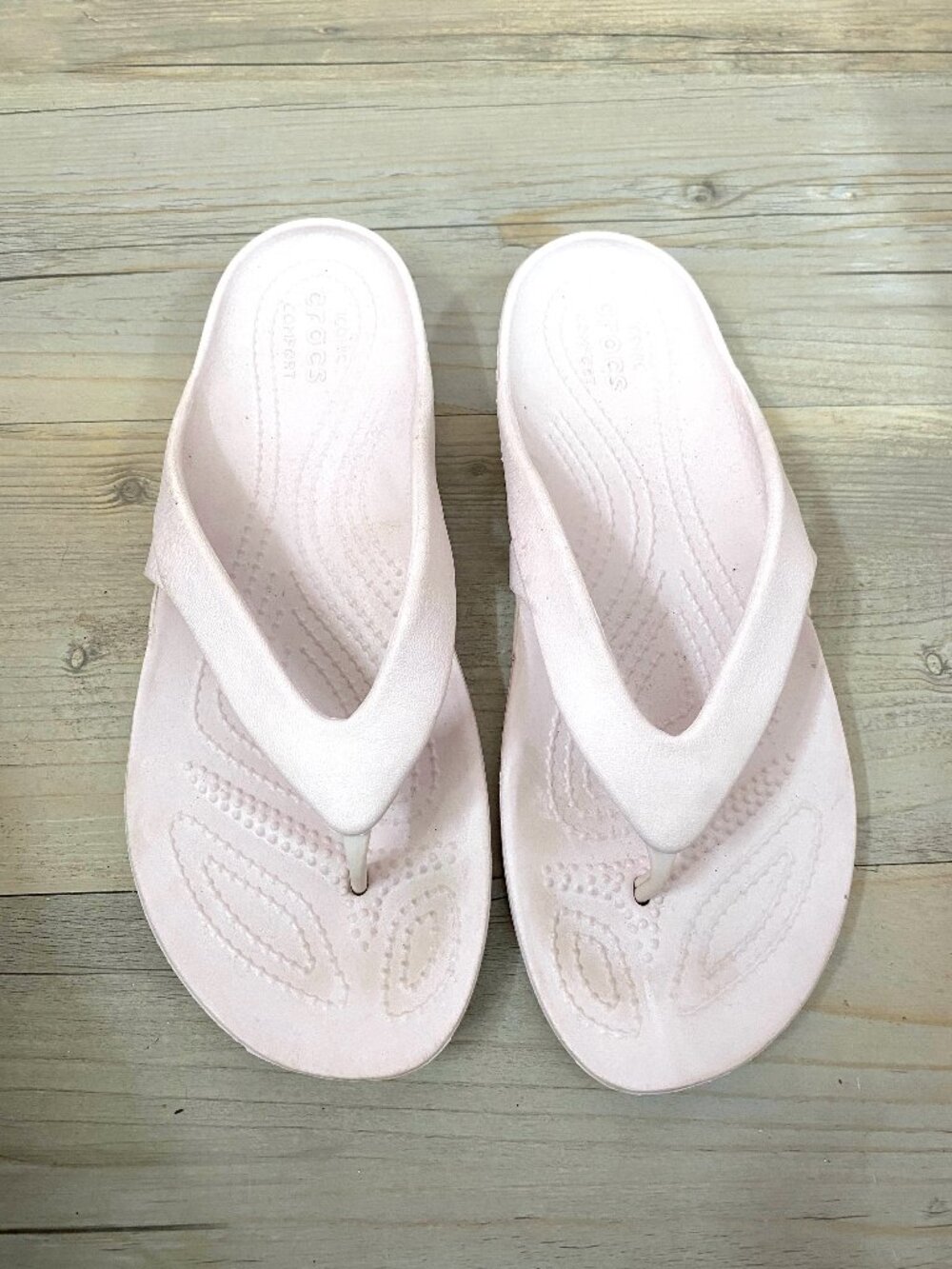 Crocs Lilac Purple Iconic Comfort Flip Flops Size 8
